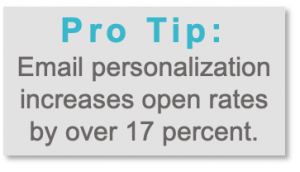 Pro Tip: Email Personalization